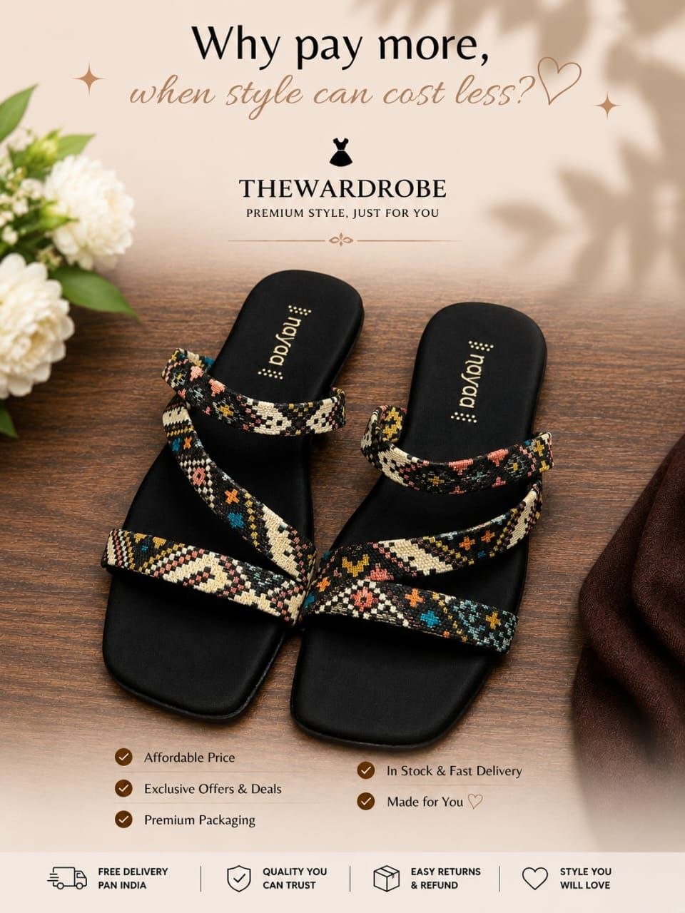 Nayaa Premium Printed Flats ✨
