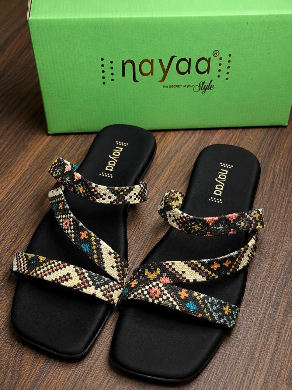 Ethnic Charm | Premium Printed Flats ✨